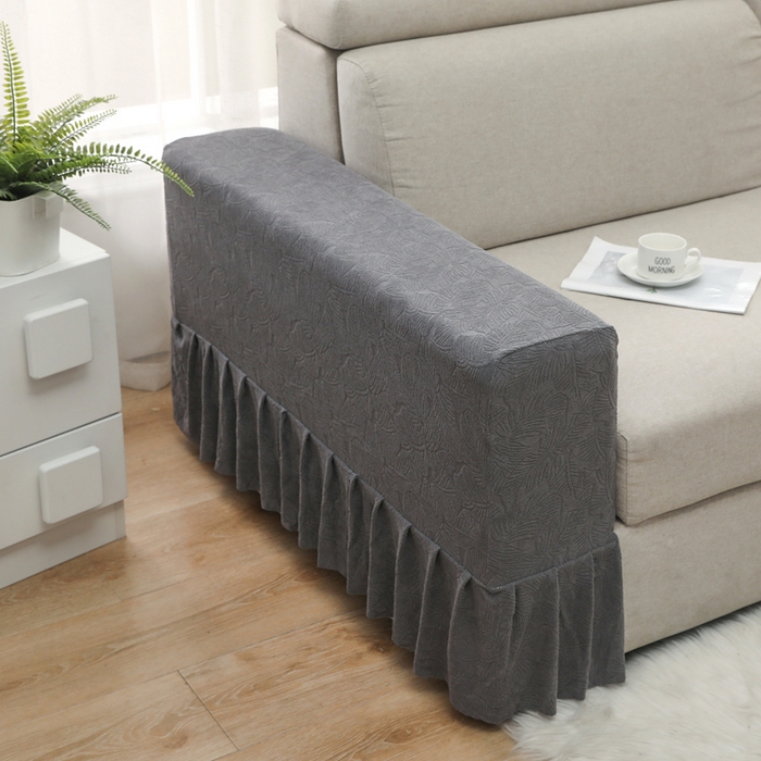 91家纺网 家纺一手货源 找家纺 千彤沙发垫 2024新款沙发扶手套-小树叶系列 小树叶-深灰