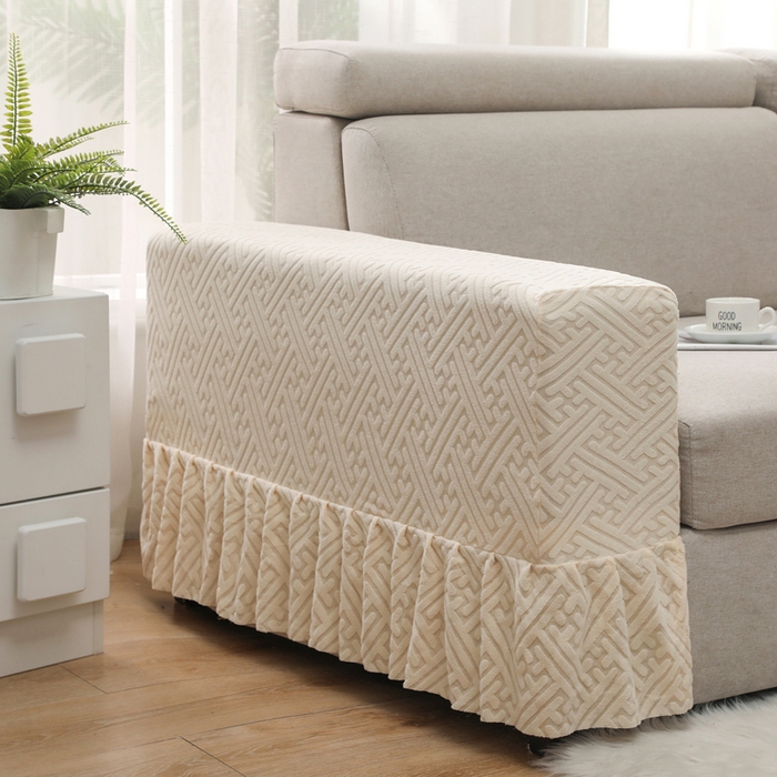 91家纺网 家纺一手货源 找家纺 千彤沙发垫 2024新款沙发扶手套-清韵系列 清韵-米黄