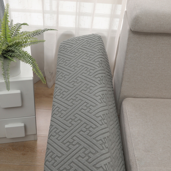 91家纺网 家纺一手货源 找家纺 千彤沙发垫 2024新款沙发扶手套-清韵系列 清韵-深灰