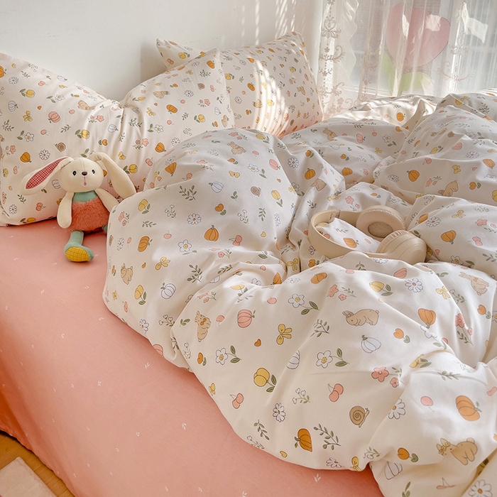 91家纺网 家纺一手货源 找家纺 卡普家居 2025新款法式全棉小香风碎花四件套-小红书拍摄 春日限定