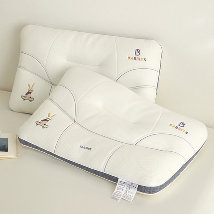 91家纺网 家纺一手货源 找家纺 （总）微枕芯 2024新款RABBITS儿童护脊分区定型枕枕头枕芯