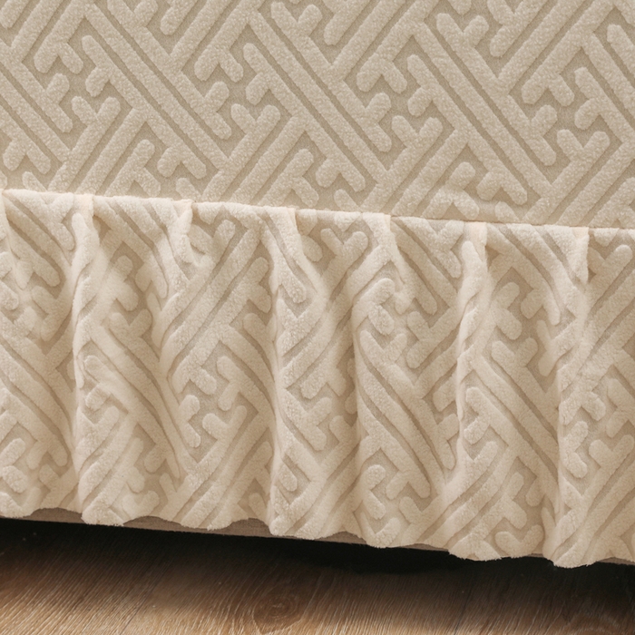 91家纺网 家纺一手货源 找家纺 千彤沙发垫 2024新款沙发扶手套-清韵系列 清韵-米黄