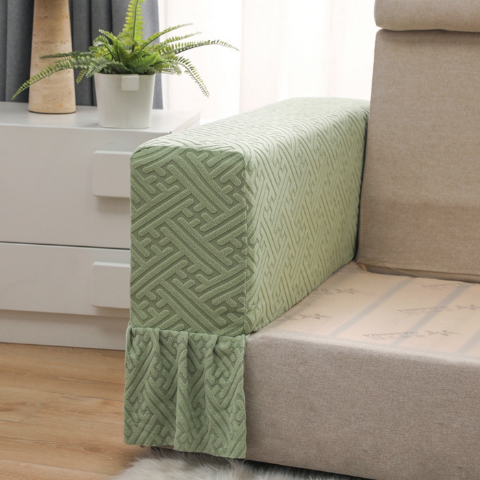 91家纺网 家纺一手货源 找家纺 千彤沙发垫 2024新款沙发扶手套-清韵系列 清韵-浅绿