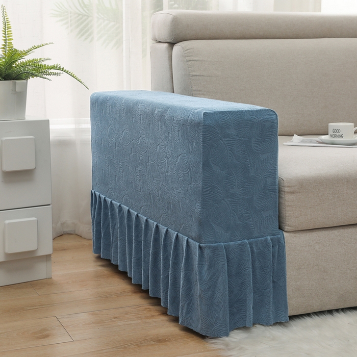 91家纺网 家纺一手货源 找家纺 千彤沙发垫 2024新款沙发扶手套-小树叶系列 小树叶-水蓝