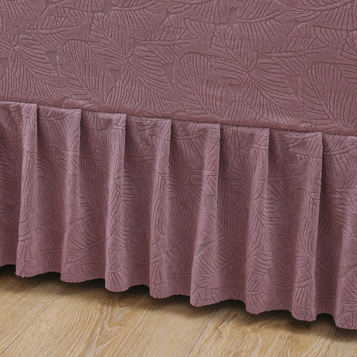 91家纺网 家纺一手货源 找家纺 千彤沙发垫 2024新款沙发扶手套-小树叶系列 小树叶-紫色