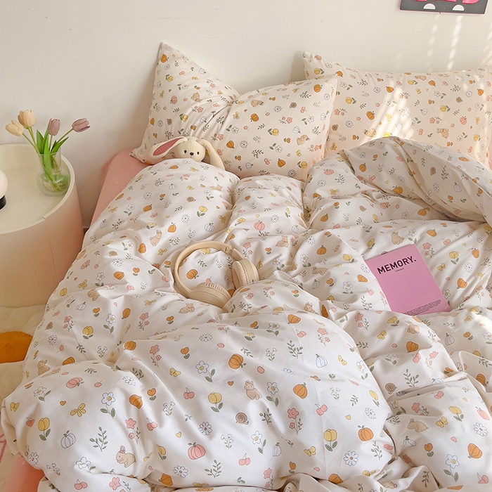 91家纺网 家纺一手货源 找家纺 卡普家居 2025新款法式全棉小香风碎花四件套-小红书拍摄 春日限定