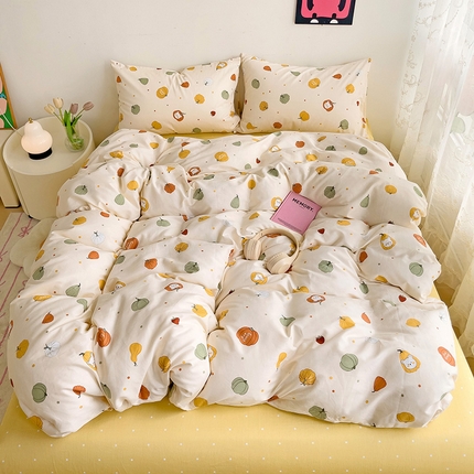 91家纺网 家纺一手货源 找家纺 卡普家居 2025新款法式全棉小香风碎花四件套-小红书拍摄 南瓜节