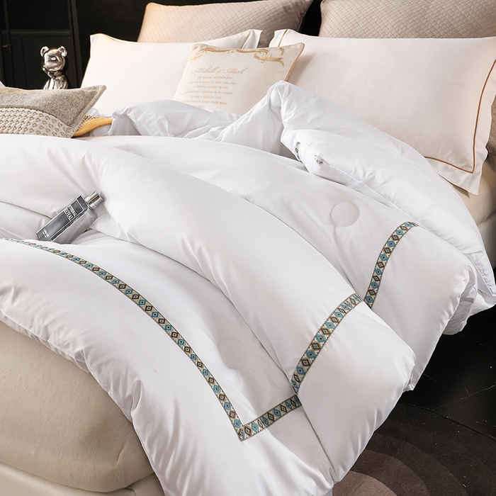 91家纺网 家纺一手货源 找家纺 （总）啊雅家居 2025年新款小织带酒店民宿被芯