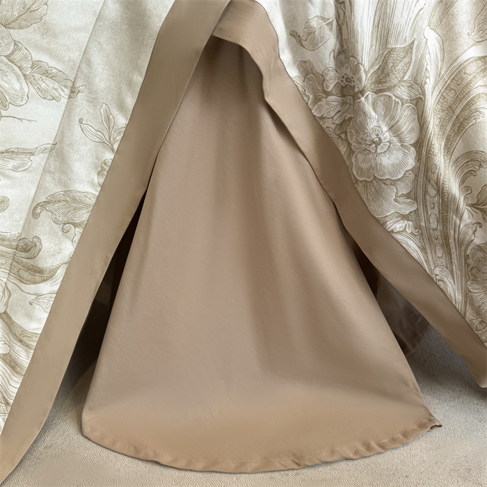 91家纺网 家纺一手货源 找家纺 安妮家居 2024新款A类全棉陶瓷数码印花四件套 和风-黄