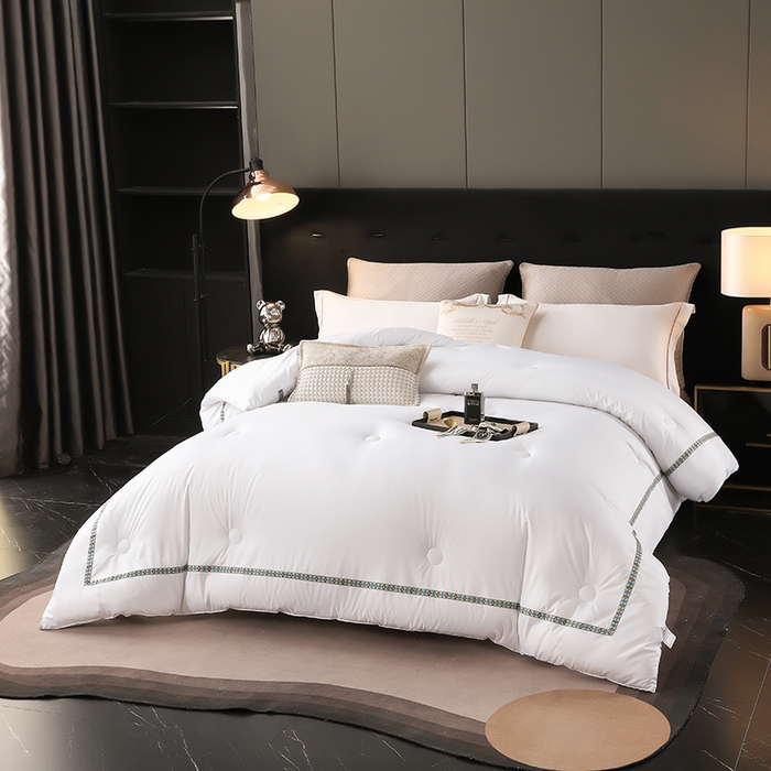 91家纺网 家纺一手货源 找家纺 （总）啊雅家居 2025年新款小织带酒店民宿被芯