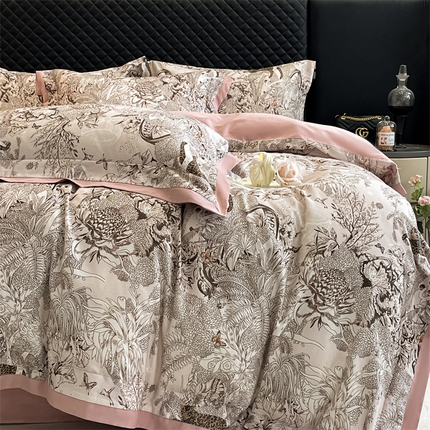 （总）安妮家居 2024新款A类全棉陶瓷数码印花四件套