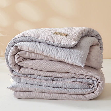 91家纺网 家纺一手货源 找家纺 （总）金喜 2025爆款AB版纤维被5D立体饼干花豆豆被春秋被冬被四季通用被