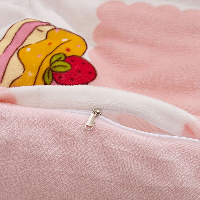 91家纺网 家纺一手货源 找家纺 （总）萌宝家纺 2024新款幼儿园牛奶绒被套大豆被芯可拆洗被子