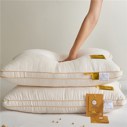 91家纺网 家纺一手货源 找家纺 （总）昕科 2025新款A类华夫格大豆纤维枕-高中低款-全棉提花大豆纤维枕头全棉大豆枕芯