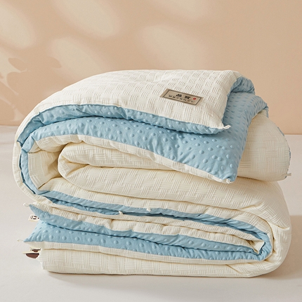 91家纺网 家纺一手货源 找家纺 （总）金喜 2025爆款AB版纤维被5D立体饼干花豆豆被春秋被冬被四季通用被