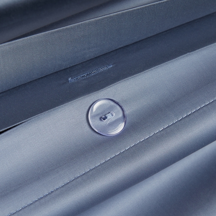 91家纺网 家纺一手货源 找家纺 缔缦 2024新款80s超细旦天丝棉陶瓷轻磨毛系列四件套-朵美 灰蓝色