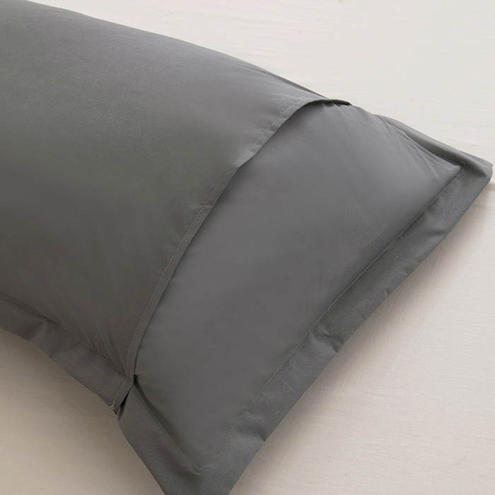 91家纺网 家纺一手货源 找家纺 茗婷家纺 2025新款供跨境外贸亚马逊纯色防水枕套外贸尺寸 深灰