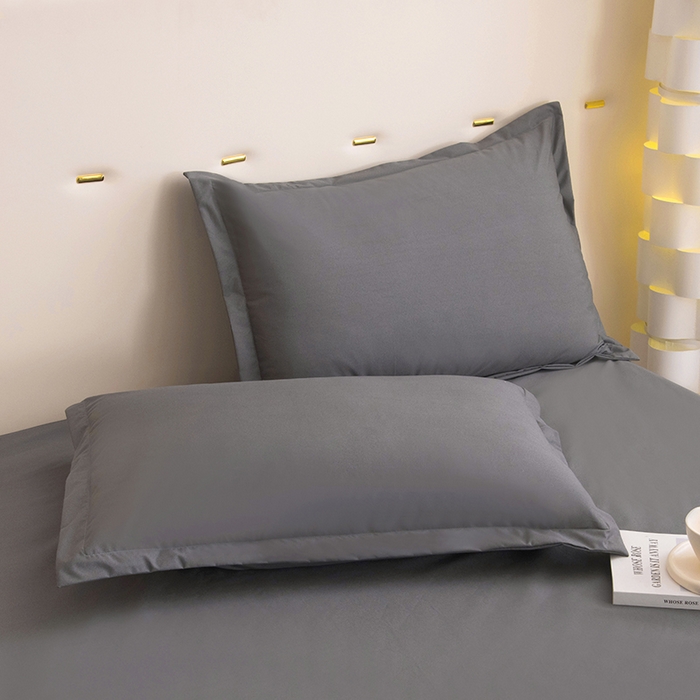 91家纺网 家纺一手货源 找家纺 茗婷家纺 2025新款供跨境外贸亚马逊纯色防水枕套外贸尺寸 深灰