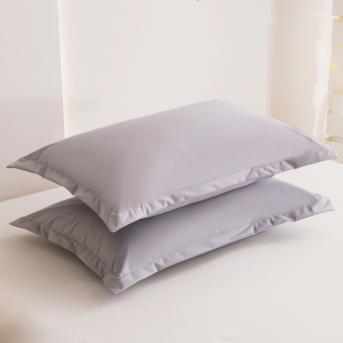 91家纺网 家纺一手货源 找家纺 茗婷家纺 2025新款供跨境外贸亚马逊纯色防水枕套外贸尺寸 浅灰