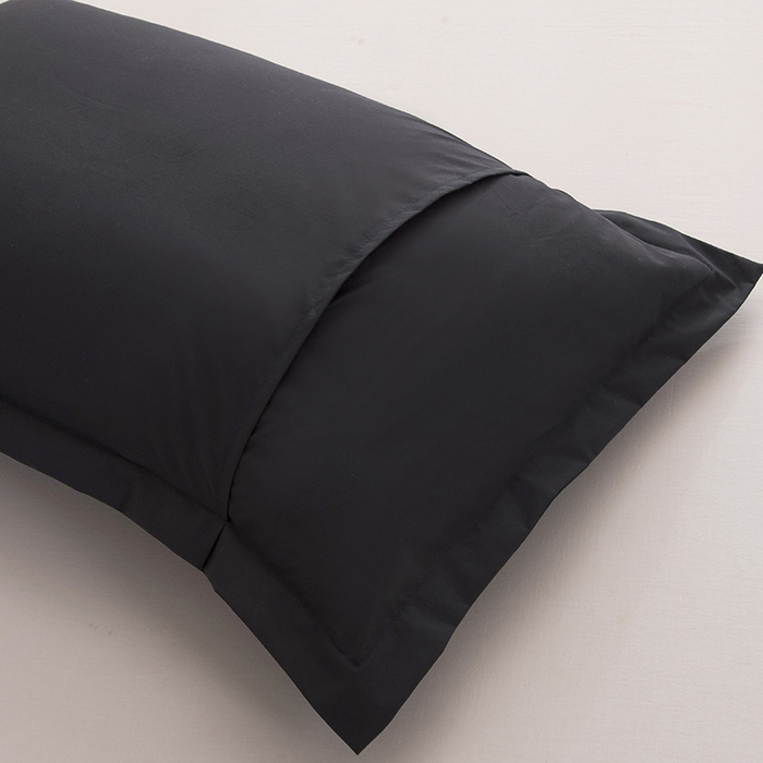 91家纺网 家纺一手货源 找家纺 茗婷家纺 2025新款供跨境外贸亚马逊纯色防水枕套外贸尺寸 黑