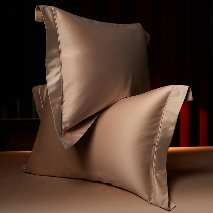 91家纺网 家纺一手货源 找家纺 缔缦 2024新款80s超细旦天丝棉陶瓷轻磨毛系列四件套-朵美 绾驼色