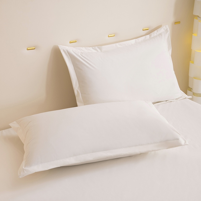 91家纺网 家纺一手货源 找家纺 茗婷家纺 2025新款供跨境外贸亚马逊纯色防水枕套外贸尺寸 米白