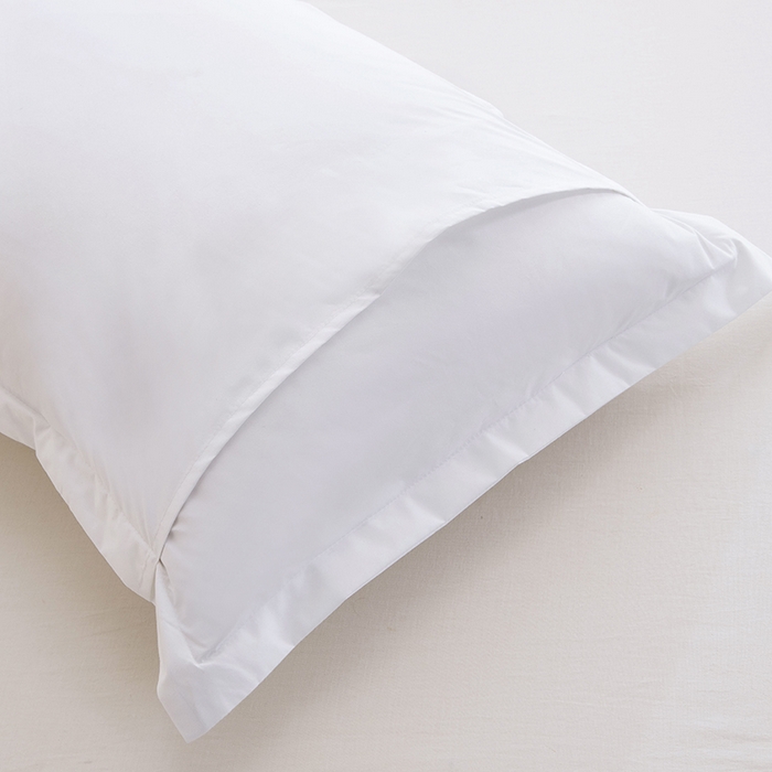 91家纺网 家纺一手货源 找家纺 茗婷家纺 2025新款供跨境外贸亚马逊纯色防水枕套外贸尺寸 纯白