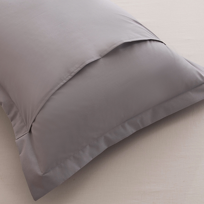 91家纺网 家纺一手货源 找家纺 茗婷家纺 2025新款供跨境外贸亚马逊纯色防水枕套外贸尺寸 浅灰