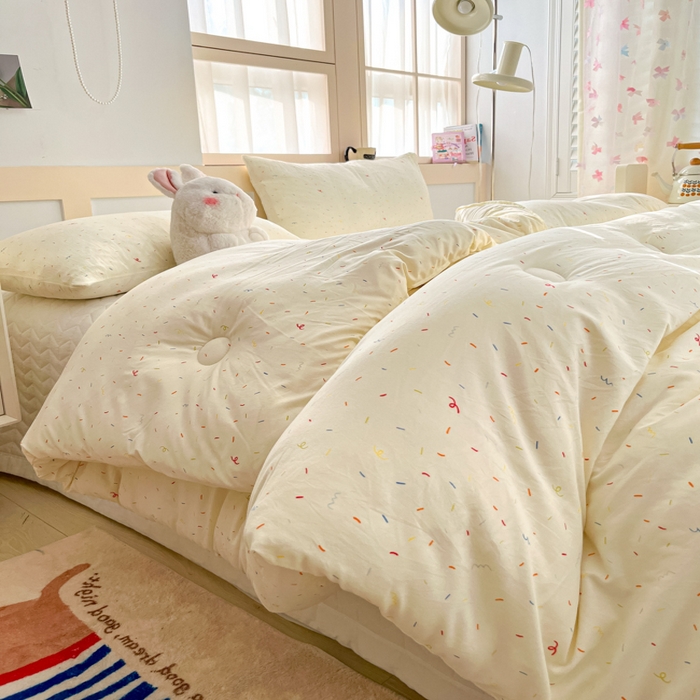 91家纺网 家纺一手货源 找家纺 星巴k家纺 2024糯糯棉A类大豆蛋白纤维加厚保暖双层纱冬被水洗棉冬被大豆被 芝士碎