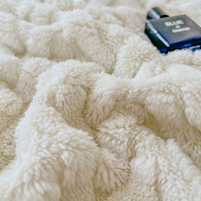 91家纺网 家纺一手货源 找家纺 锦润家纺 2024新款双面塔芙绒枕套一对 塔芙绒-米白