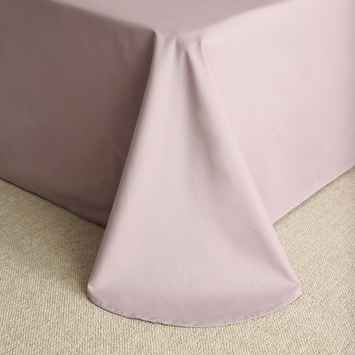 91家纺网 家纺一手货源 找家纺 轩和家居 2024新款50S长绒棉磨毛单床单 雅紫