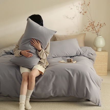 91家纺网 家纺一手货源 找家纺 （总）轩和家居 2024新款50S长绒棉磨毛单被套