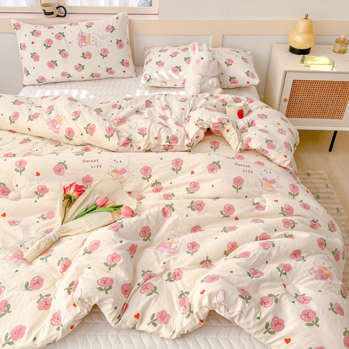 91家纺网 家纺一手货源 找家纺 （总）星巴k家纺 2024糯糯棉A类大豆蛋白纤维加厚保暖双层纱冬被水洗棉冬被大豆被