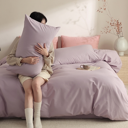 91家纺网 家纺一手货源 找家纺 （总）轩和家居 2024新款50S长绒棉磨毛单被套