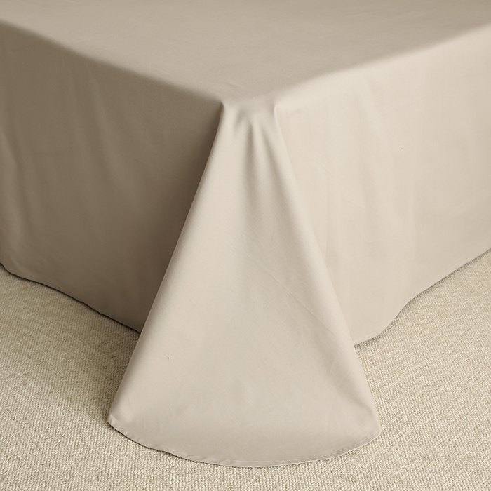 91家纺网 家纺一手货源 找家纺 轩和家居 2024新款50S长绒棉磨毛单床单 摩登灰