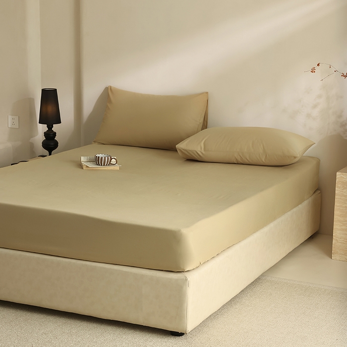 91家纺网 家纺一手货源 找家纺 轩和家居 2024新款50S长绒棉磨毛单床笠 田园风光