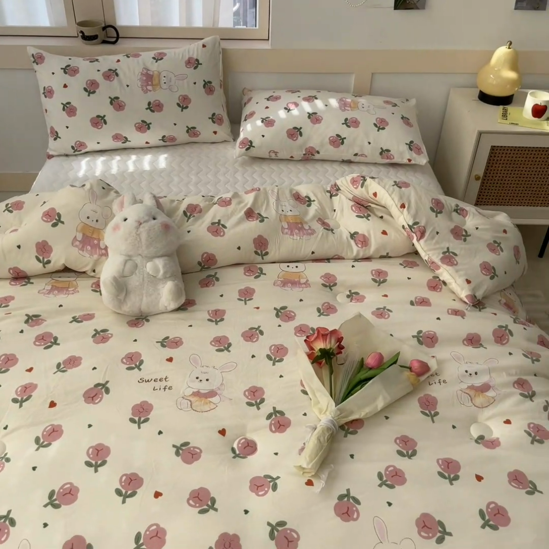 91家纺网 家纺一手货源 找家纺 星巴k家纺 2024糯糯棉A类大豆蛋白纤维加厚保暖双层纱冬被水洗棉冬被大豆被 曼塔玫瑰