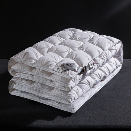 91家纺网 家纺一手货源 找家纺 （总）绒研羽绒 2025新款60支长绒棉95白鹅绒立体扭花被