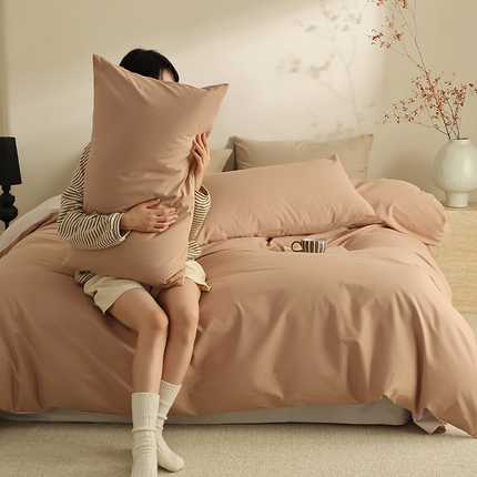 91家纺网 家纺一手货源 找家纺 （总）轩和家居 2024新款50S长绒棉磨毛单被套