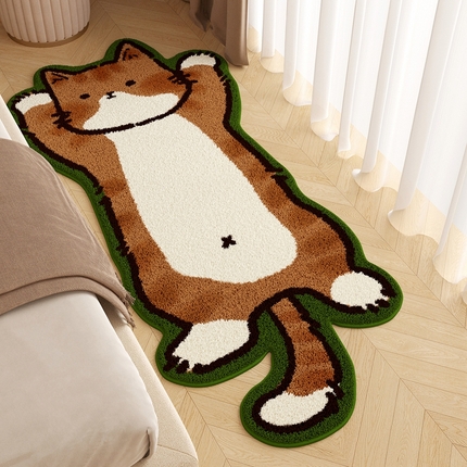 91家纺网 家纺一手货源 找家纺 （总）卡初家居（原微来） 2025秋冬新款儿童异形卡通系列仿羊绒防滑地垫床边毯