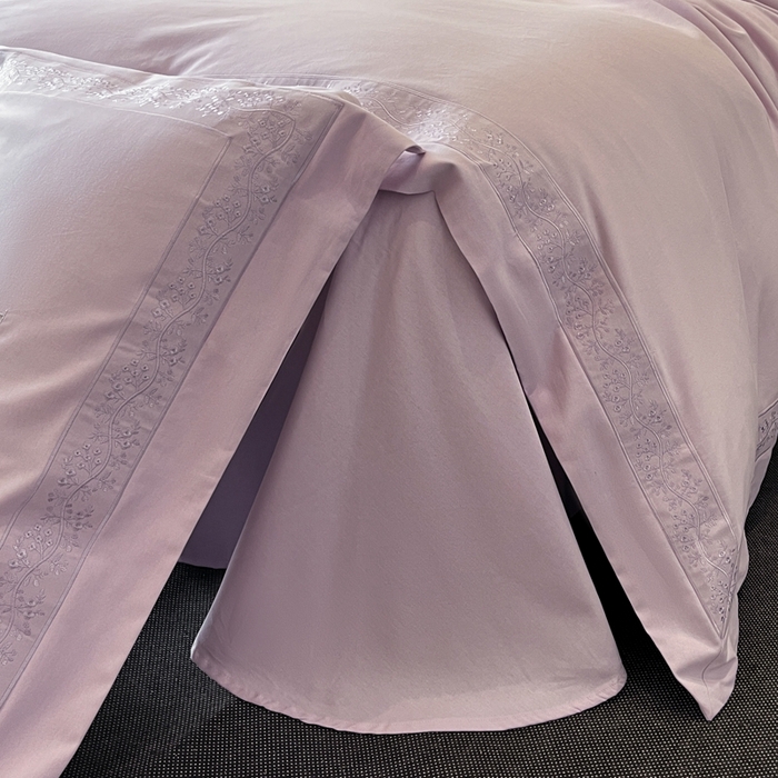 91家纺网 家纺一手货源 找家纺 安妮家居 2024新款A类云锦长绒棉全棉磨毛四件套含礼盒包装 云锦-紫色