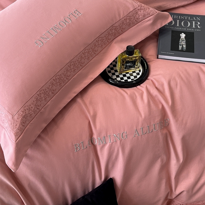 91家纺网 家纺一手货源 找家纺 安妮家居 2024新款A类云锦长绒棉全棉磨毛四件套含礼盒包装 云锦-豆沙