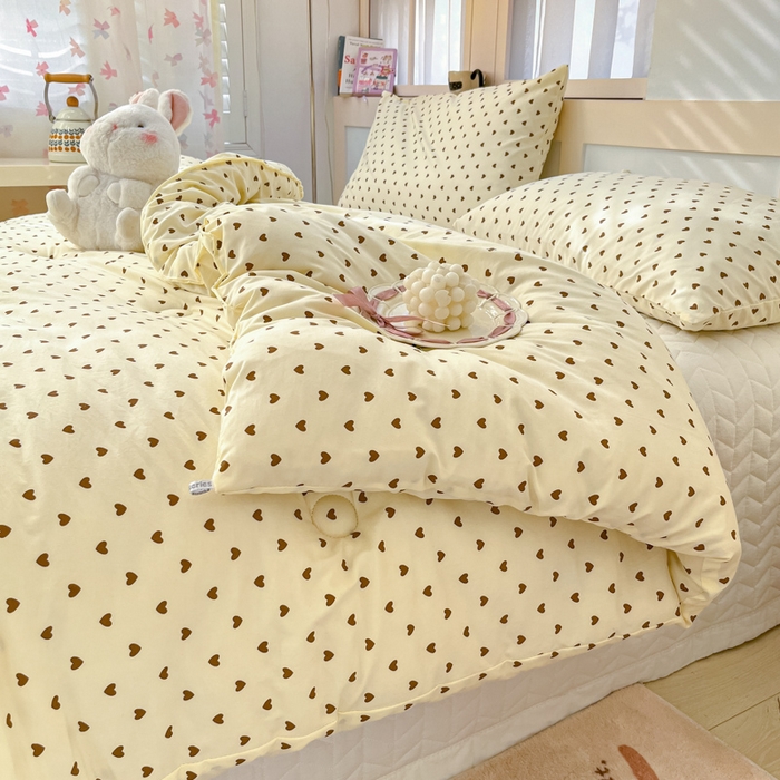 91家纺网 家纺一手货源 找家纺 星巴k家纺 2024糯糯棉A类大豆蛋白纤维加厚保暖双层纱冬被水洗棉冬被大豆被 爱心咖