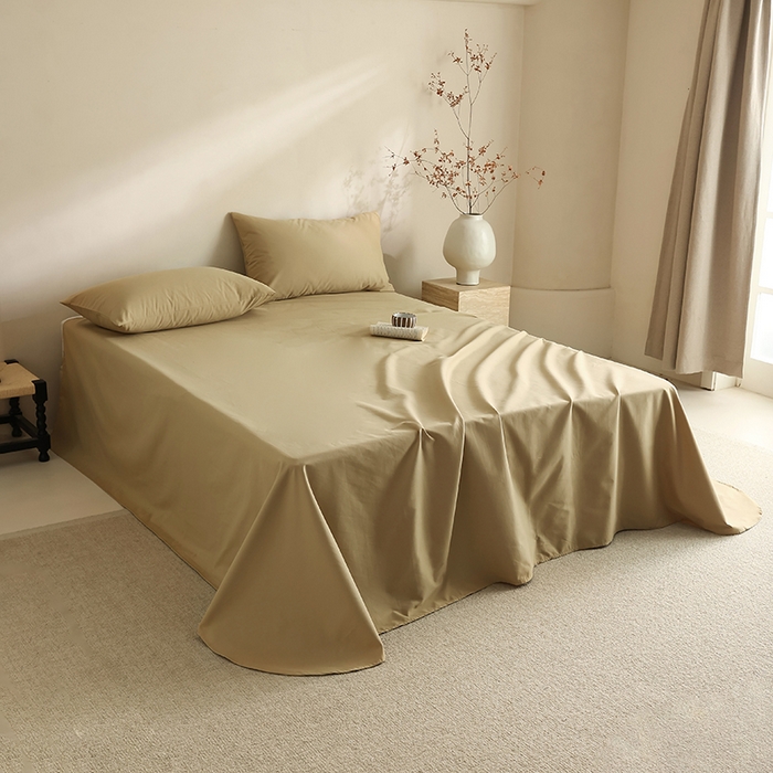 91家纺网 家纺一手货源 找家纺 轩和家居 2024新款50S长绒棉磨毛单床单 田园风光