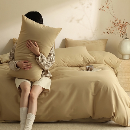 91家纺网 家纺一手货源 找家纺 （总）轩和家居 2024新款50S长绒棉磨毛单被套