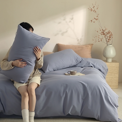 91家纺网 家纺一手货源 找家纺 （总）轩和家居 2024新款50S长绒棉磨毛单被套