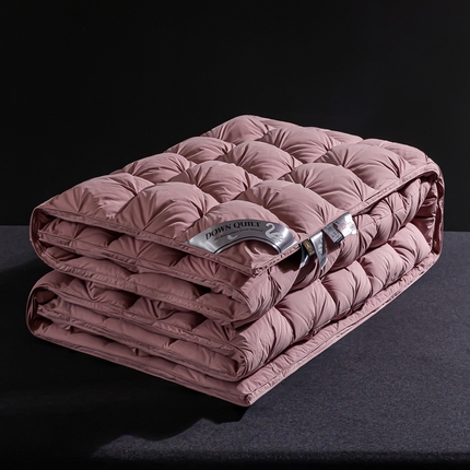 91家纺网 家纺一手货源 找家纺 （总）绒研羽绒 2025新款60支长绒棉95白鹅绒立体扭花被