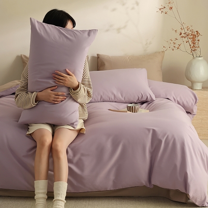 91家纺网 家纺一手货源 找家纺 （总）轩和家居 2024新款50S长绒棉磨毛单被套