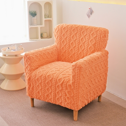 91家纺网 家纺一手货源 找家纺 （总）启博家纺 2024新款简约提花绒单人沙发椅罩