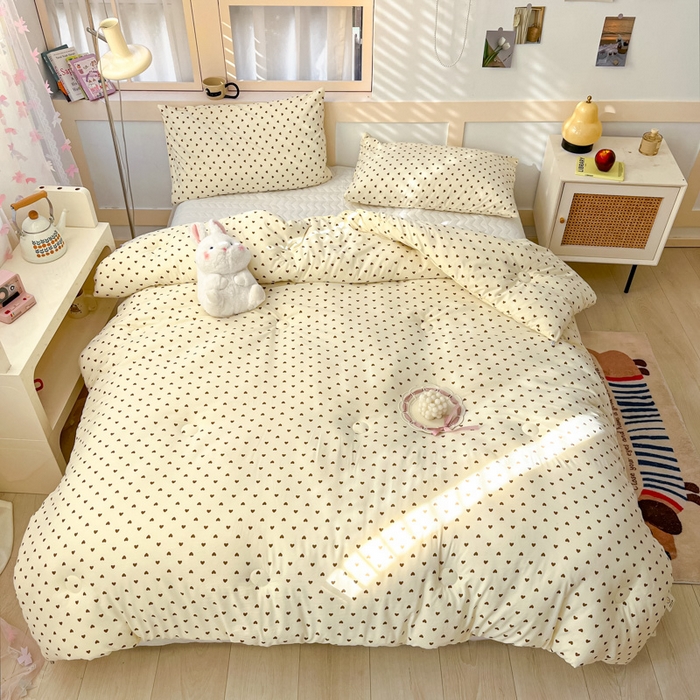 91家纺网 家纺一手货源 找家纺 星巴k家纺 2024糯糯棉A类大豆蛋白纤维加厚保暖双层纱冬被水洗棉冬被大豆被 爱心咖